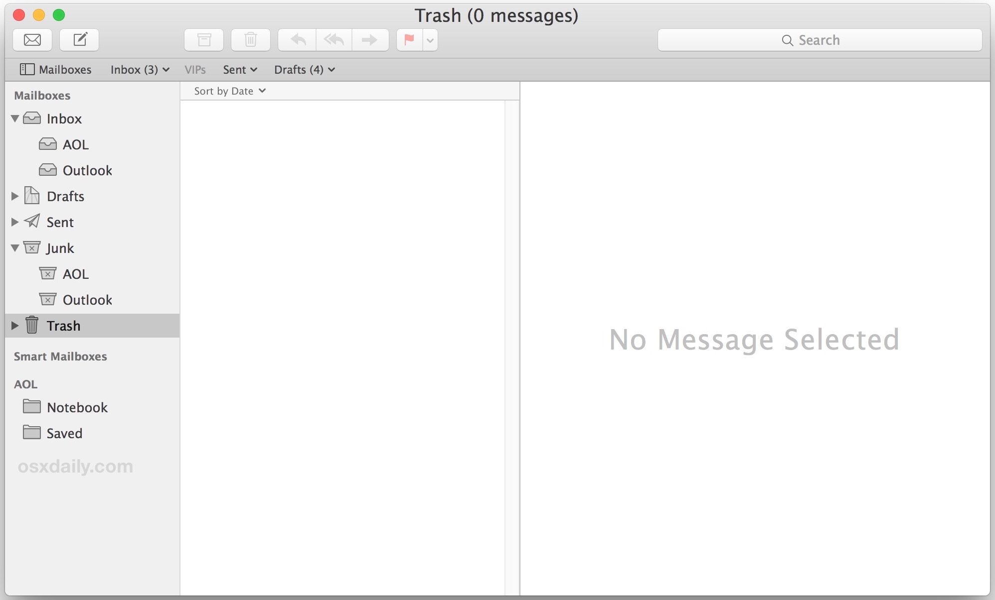 How to clear trash on mac email app download