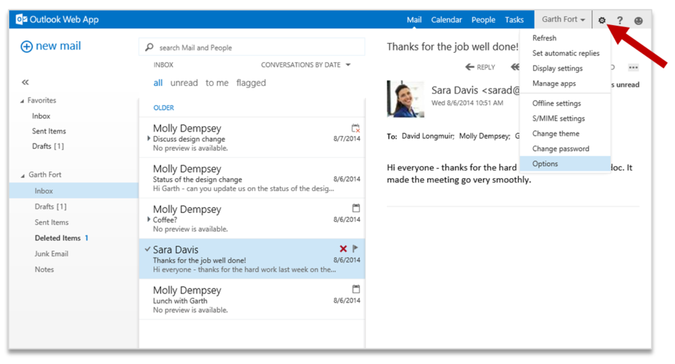 Configure email in outlook mac